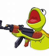 Image result for Kermit the Frog with AK-47