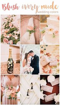 Image result for Pink and Champagne Wedding Colors