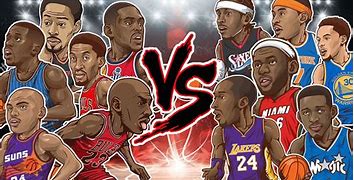 Image result for Cartoon NBA Players