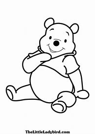Image result for Pooh Bear Black and White