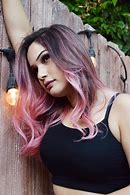 Image result for Brown Hair with Pink