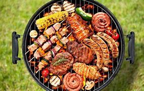 Image result for Barbeque Grill with Food