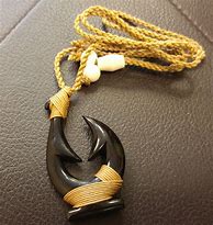 Image result for Hawaiian Fish Hook Necklace Black