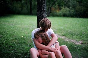 Image result for Boy Hugging Crying Girl