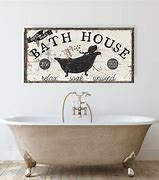 Image result for Farmhouse Bathroom Decor Signs