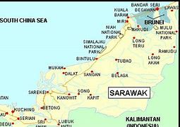 Image result for Map of Sarawak