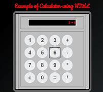Image result for Calculator Program in HTML
