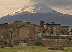 Image result for Mt. Vesuvius Pompeii Recovered Buildings