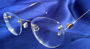 Image result for Old Fashion Rimless Eyeglasses