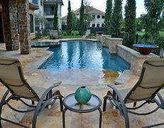 Image result for Beach Entry Pool with Hot Tub