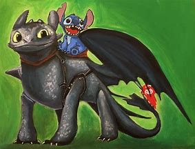 Image result for Toothless and Stitch Funny