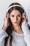 Image result for Beautiful Women and Headphones