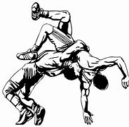 Image result for Black and White Children Vector Wrestler Clip Art