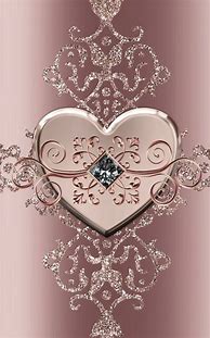 Image result for Rose Gold Heart Background