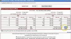 best bid bid quantity vs offer quantity buyer to seller ratio best bid bid quantity vs offer quantity buyer to seller ratio