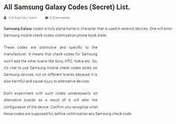 Image result for Samsung Android Phone Codes