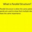 Image result for Parallel Structure Examples