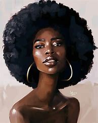 Image result for Black Hair Girl Digital Art