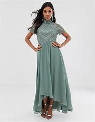 Image result for ASOS Design Long Sleeve Pretty Embroidered Maxi Dress