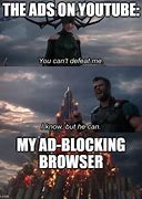 Image result for YouTube Ad Blocker Popup Memes