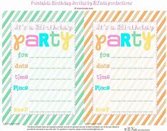 Image result for 13 Free Printable Birthday Invitations