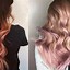 Image result for Black Hair with Rose Gold Ombre