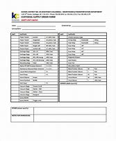 Image result for Supply Order Form Template