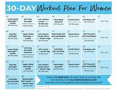 Image result for 30-Day Exercise Challenge Template