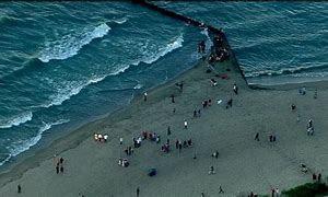 Image result for Lake Michigan Rip Current