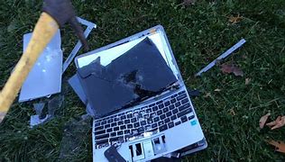 Image result for Smashed Laptop