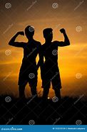 Image result for 2 Friends Silhouette Sunset