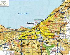 Image result for Map of Greater Cleveland