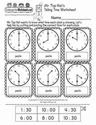 Image result for Teaching Time Worksheets