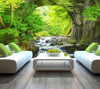 Image result for 3D Waterfall Wall Art