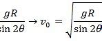 Image result for Horizontal Range Formula