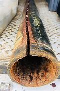 Image result for Cracked Cast Iron Drain Pipe
