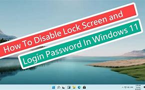 Image result for Disable Lock Screen Password