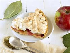 Image result for Apple Pie Slice with Whippped Creasm