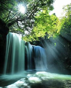 Nabegataki Falls, Oguni, Aso, Kumamoto, Japan, waterfalls | Waterfall, Amazing nature, Mountain waterfall