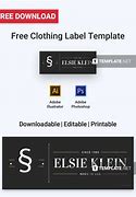 Image result for Clothing Label Templates Free