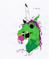 Image result for Zombie Unicorn Drawings