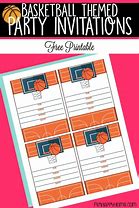Image result for Basketball Party Invitation Template Free