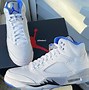 Image result for Jordan 5s White and Rainbow