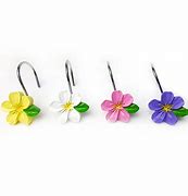 Image result for Curtain Clip Rings with Flowers