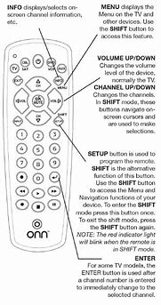 Image result for Codes for Onn TV Remote