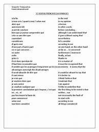 Image result for French Essay Phrases