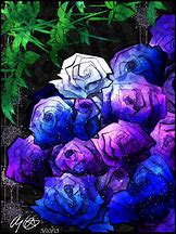 Image result for galaxy roses draw
