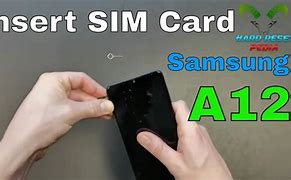 Image result for Samsung Galaxy A12 Black Sim Card