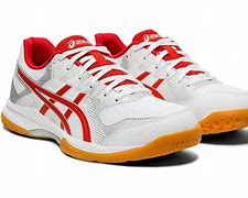 Image result for White Red Asics Volleyball