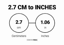 Image result for 2.7 Cm to Inches